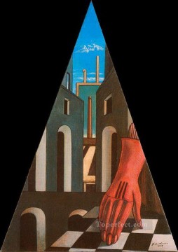 ジョルジョ・デ・キリコ Painting - 形而上学的三角形 1958 ジョルジョ・デ・キリコ 形而上学的シュルレアリスム